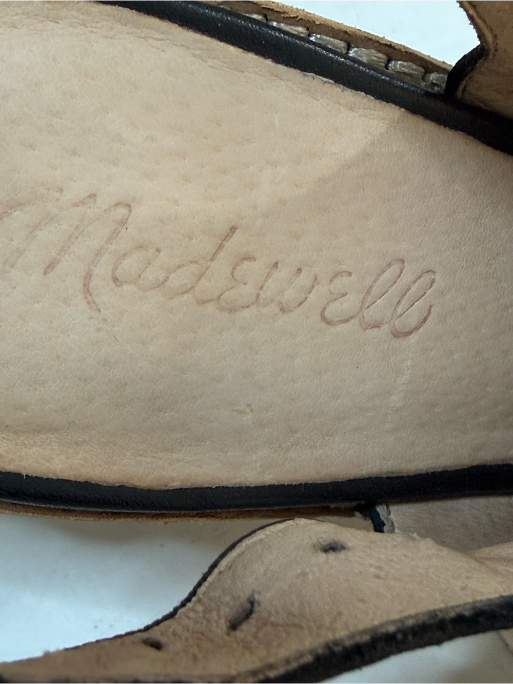 Madewell The Marie Black Leather Slingback Heeled Sandals Peep Toe Bootie Size 8 - Picture 8 of 12
